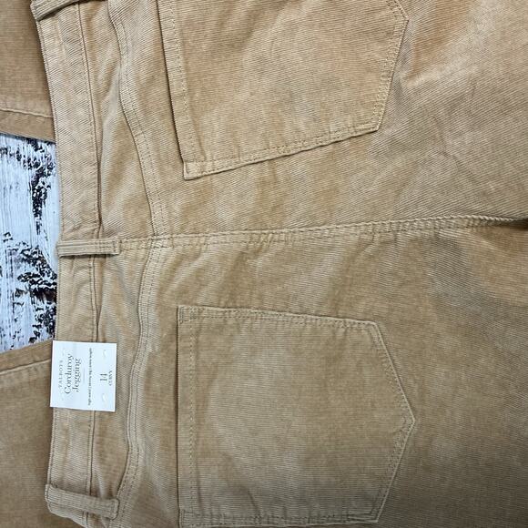 Talbots Corduroy Jegging Pants sz 14 Curvy Khaki Stretch High Waist Skinny Ankle - Picture 8 of 9